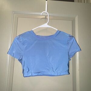 Aerie Blue Stretchy crop top
